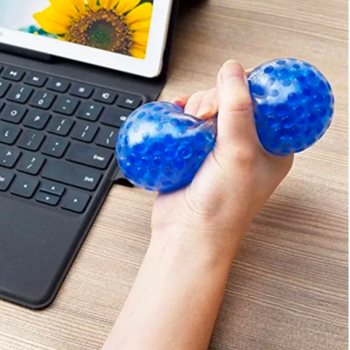 4pk KELZ KIDZ 3" Squishy Water Bead Stress Balls - Non Toxic