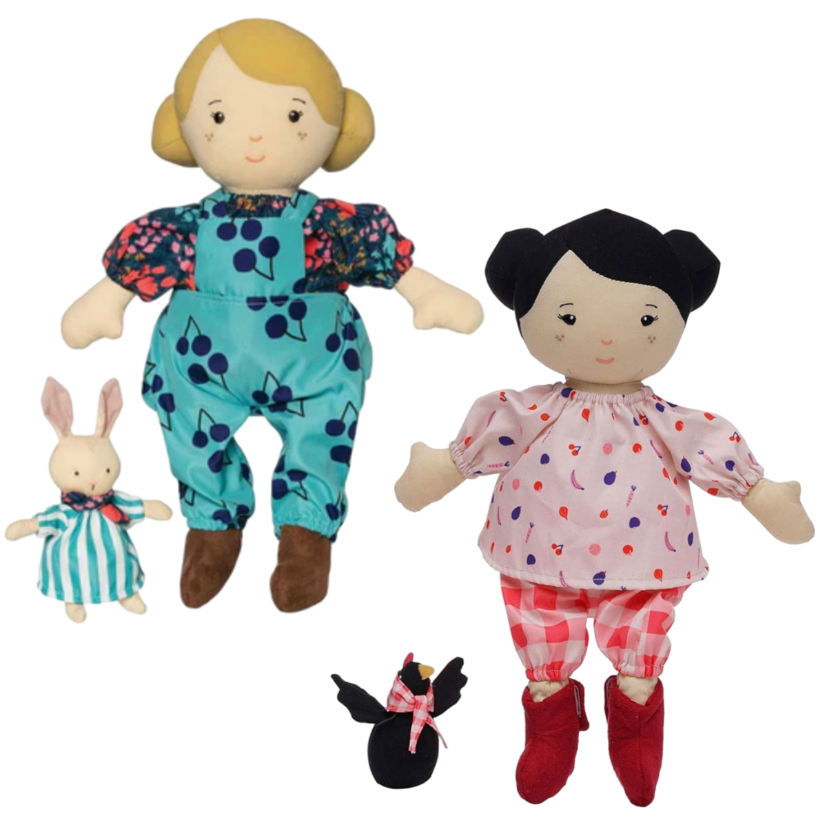 14" Manhattan Toy Playdate Friends - Cloth Doll w/ Companion