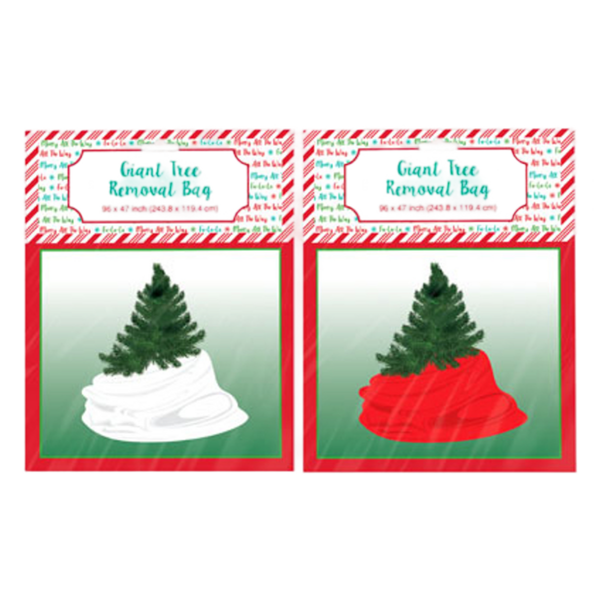 96" Giant Chritmas Tree Removal Bag - Disposable and Easy!
