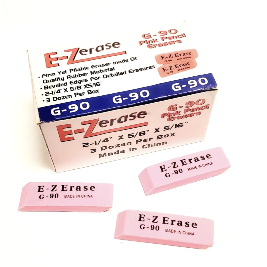 Set of 3 E-Z Eraser G-90 Series - School And Office Supplies