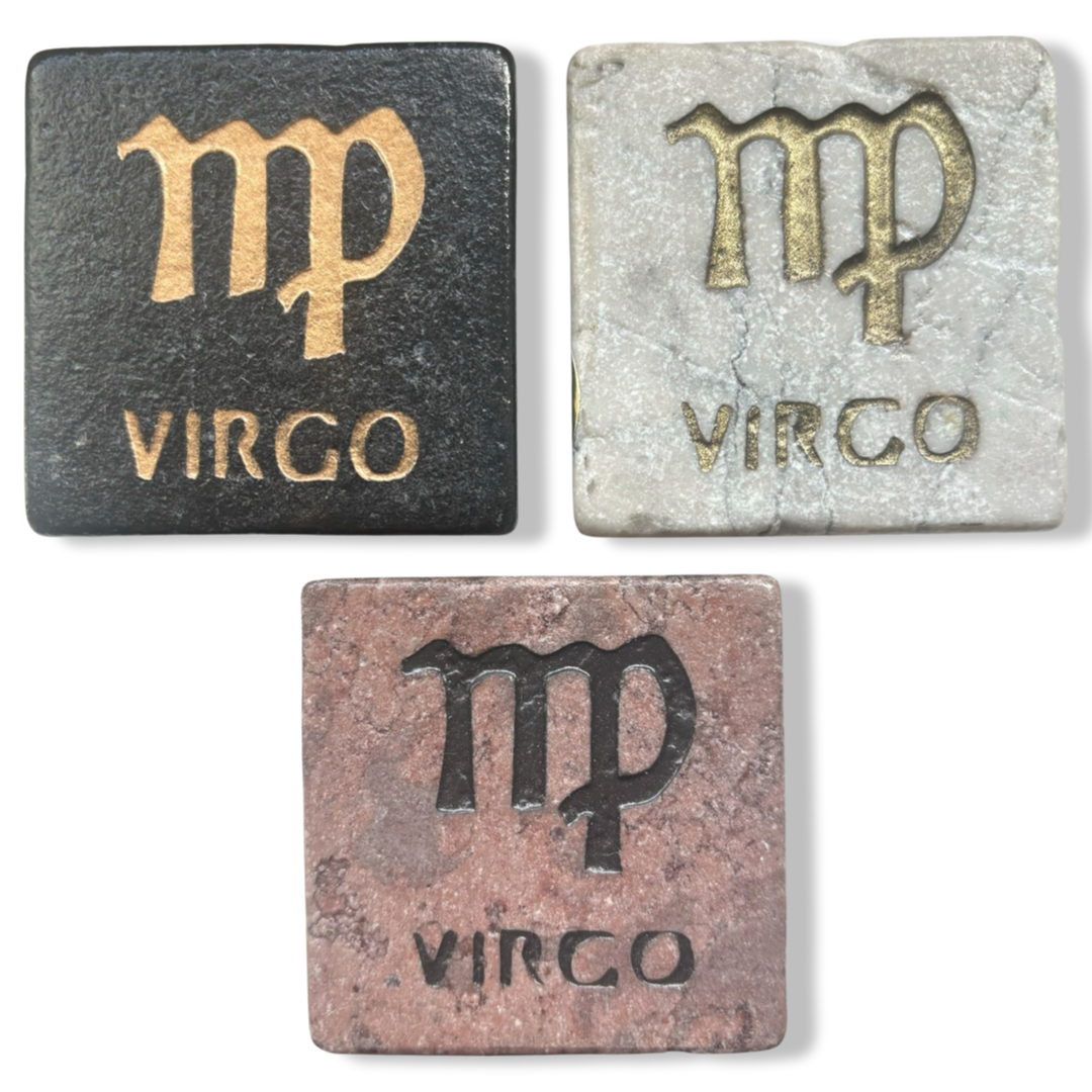 Marble Horoscope Zodiac Sign Magnet - Display Your Astrological Sign Proudly