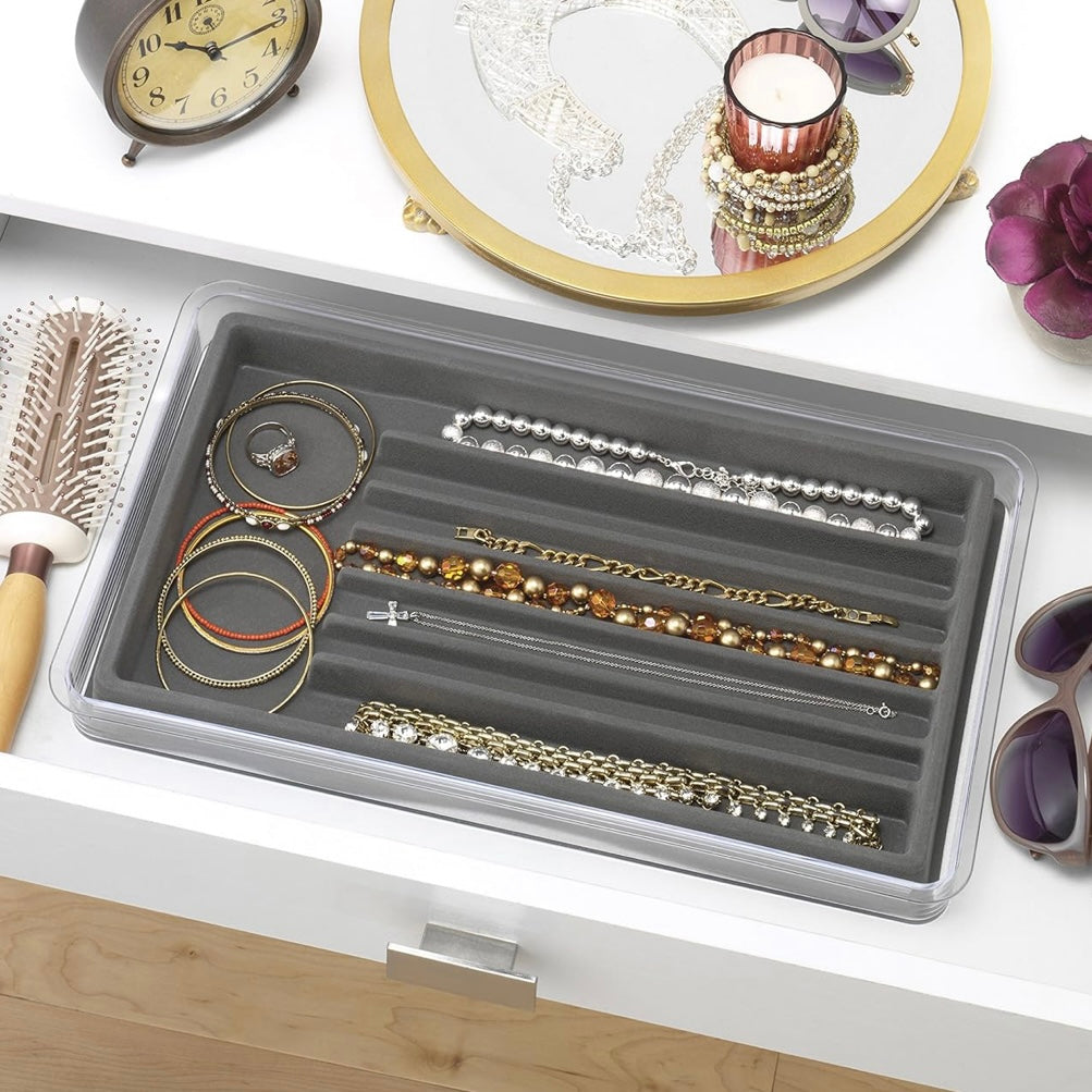 Whitmor Stackable 7 or 9 Section Jewelry Trays