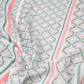 Tickled Pink 70 x 34” Diamond Print Scarf – Semi-Sheer, Light