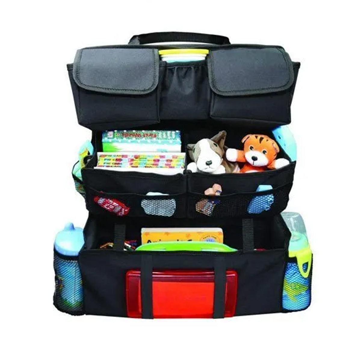 MultiTech Deluxe Vehicle Back Seat Organizer - With Storage Pockets