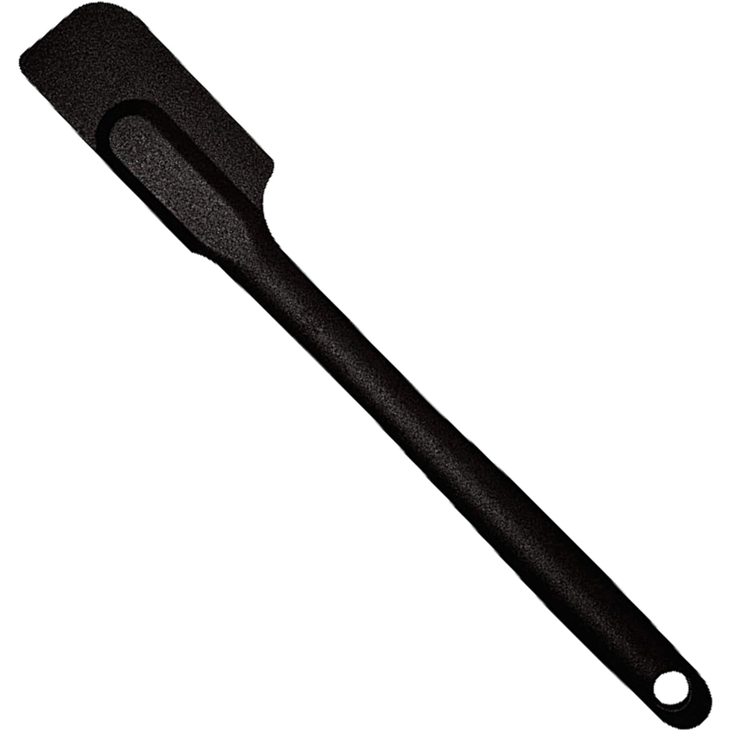 10.25" Mastrad Silicone Slim Spatula, Flexible Head, Black - Designed In France