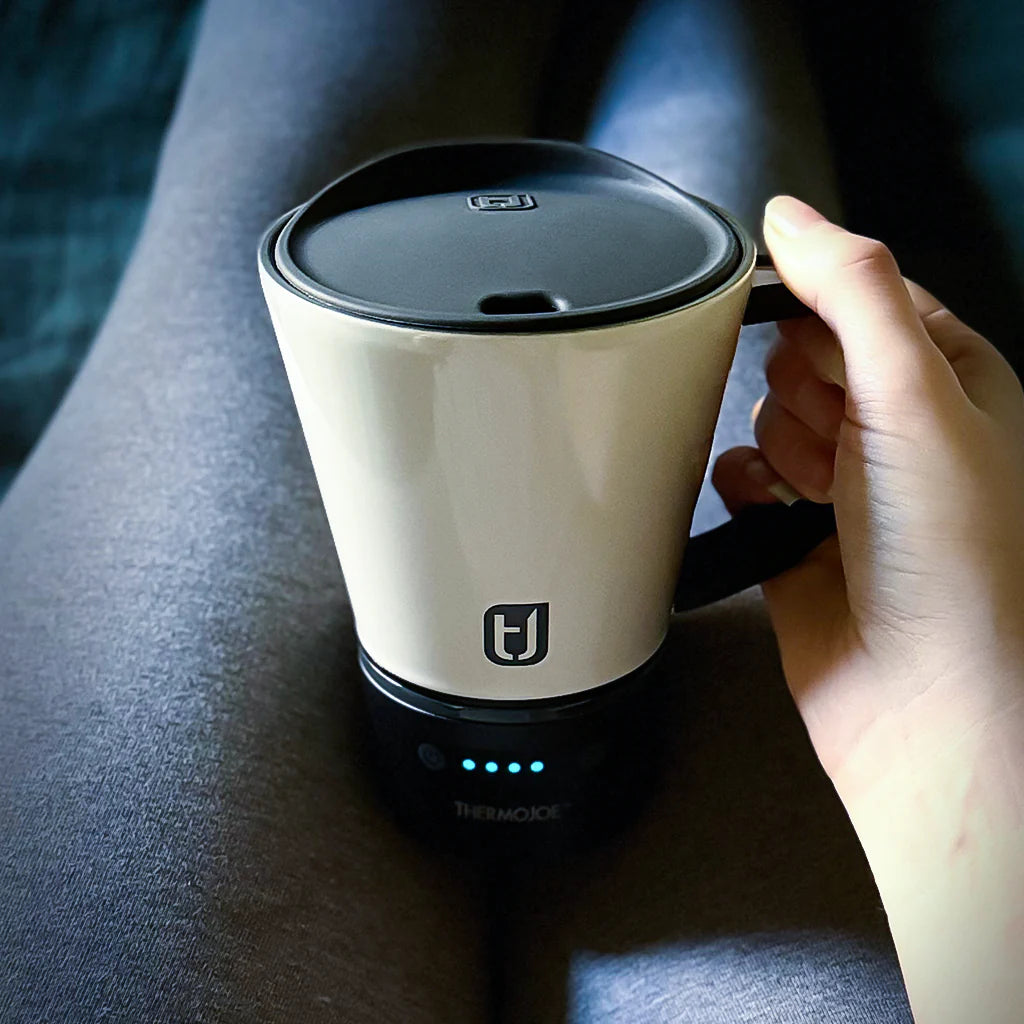 ThermoJoe Smart Heated Mug – Cordless, Battery Powered, Adjustable Temp, 14oz FREE SHIPPING!