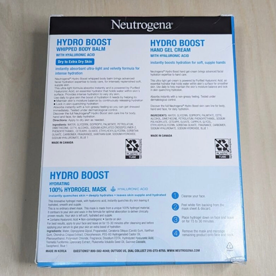 Neutrogena Hydrating Face and Body 3pc Gift Set