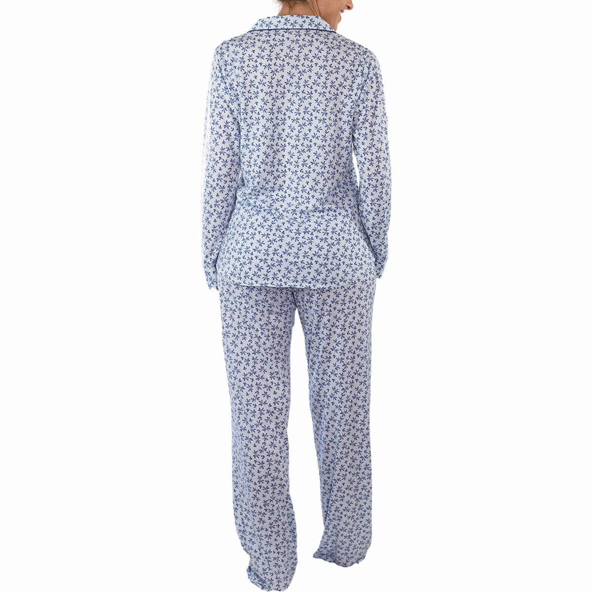 2pc Addison Meadow Womens Boyfriend Pajamas – Smooth Knit