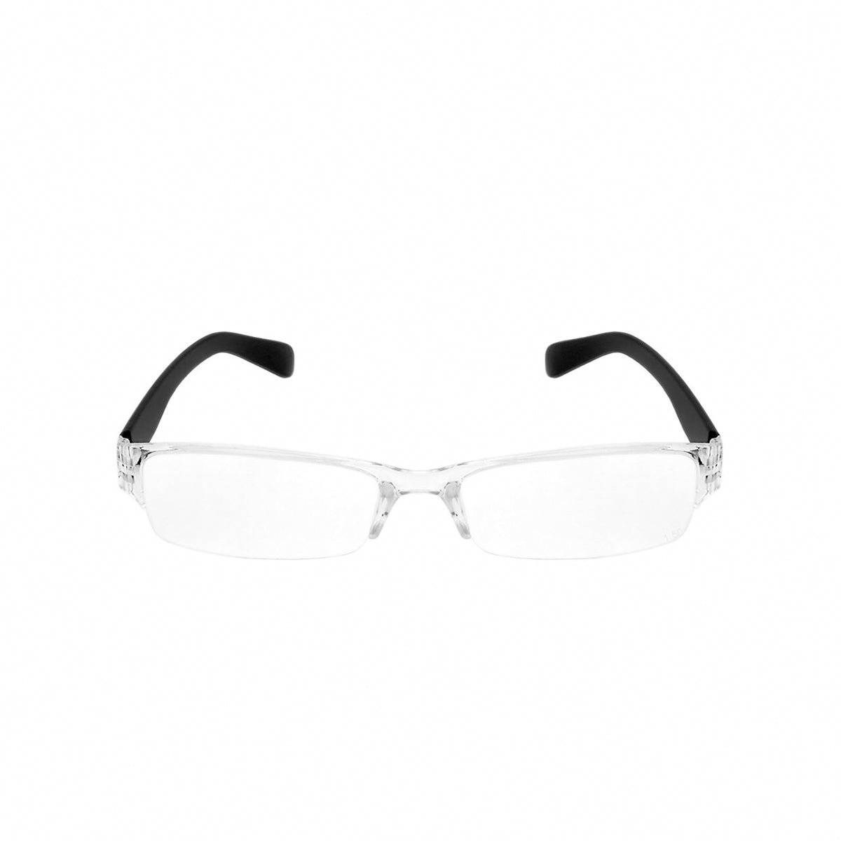 Shark Eyes Semi-Rimless Reading Glasses & Case for Men & Women