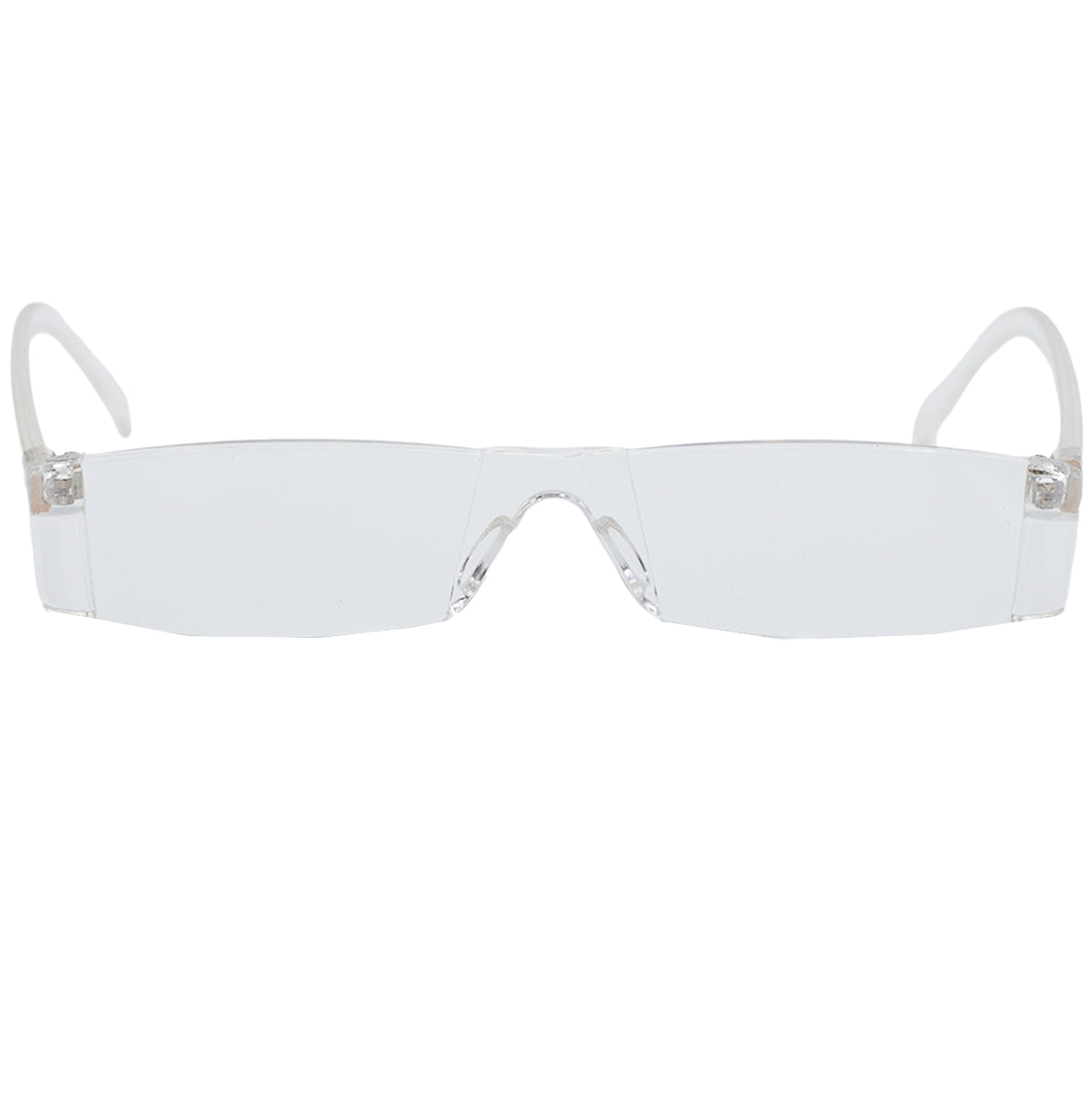 Shark Eyes Semi-Rimless Reading Glasses & Case for Men & Women