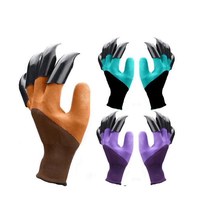 8-Claw Gardening Gloves with Digging Claws – Thorn-Proof Garden Gloves for Men & Women - One Pair