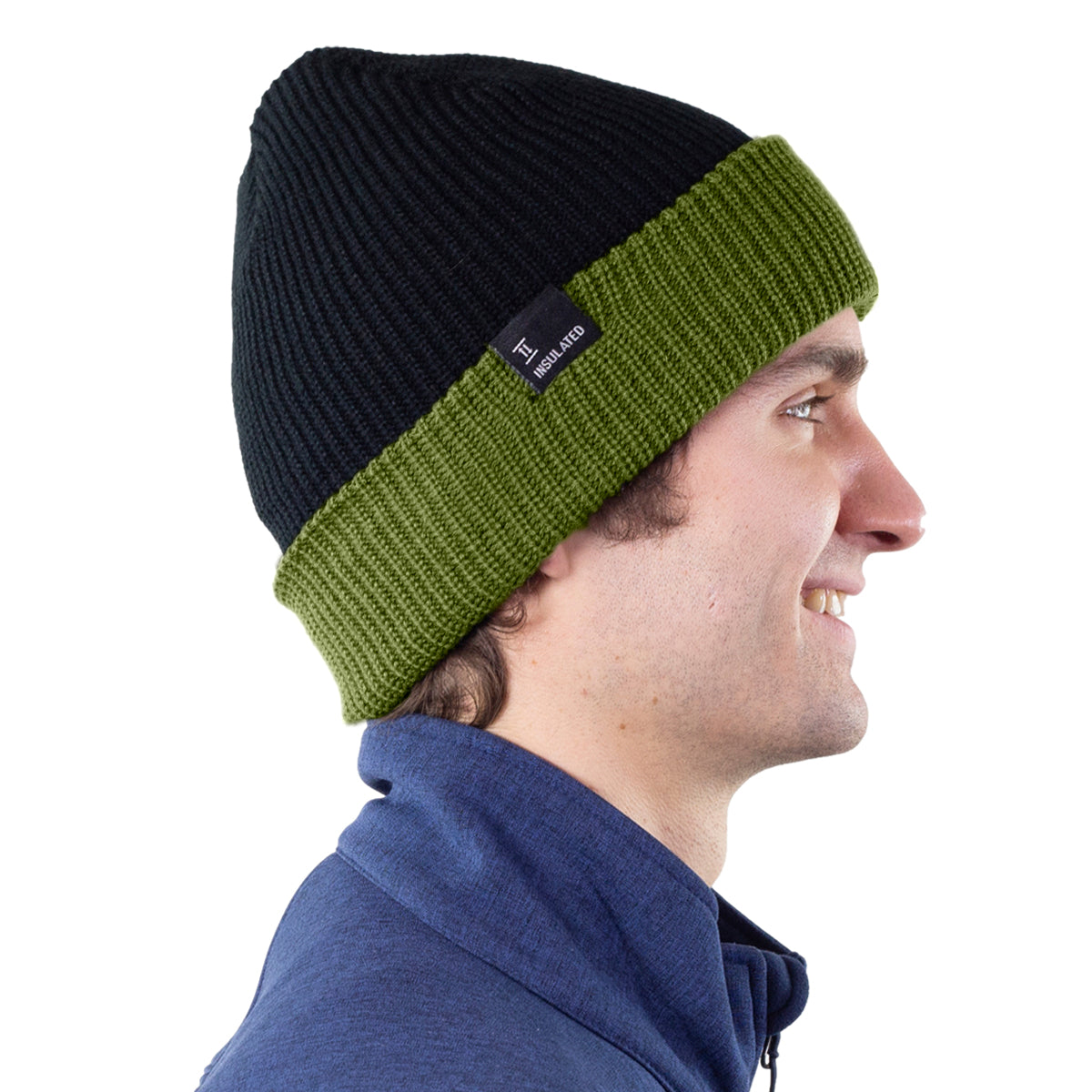 TruFit Double-Layer Insulated Cuffed Knit Beanie for Men & Women