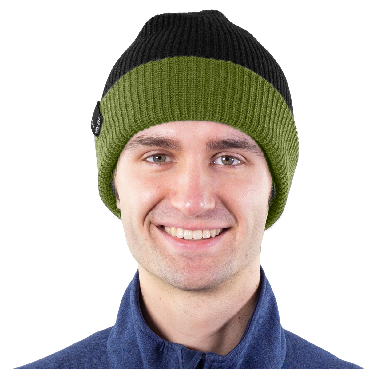 TruFit Double-Layer Insulated Cuffed Knit Beanie for Men & Women