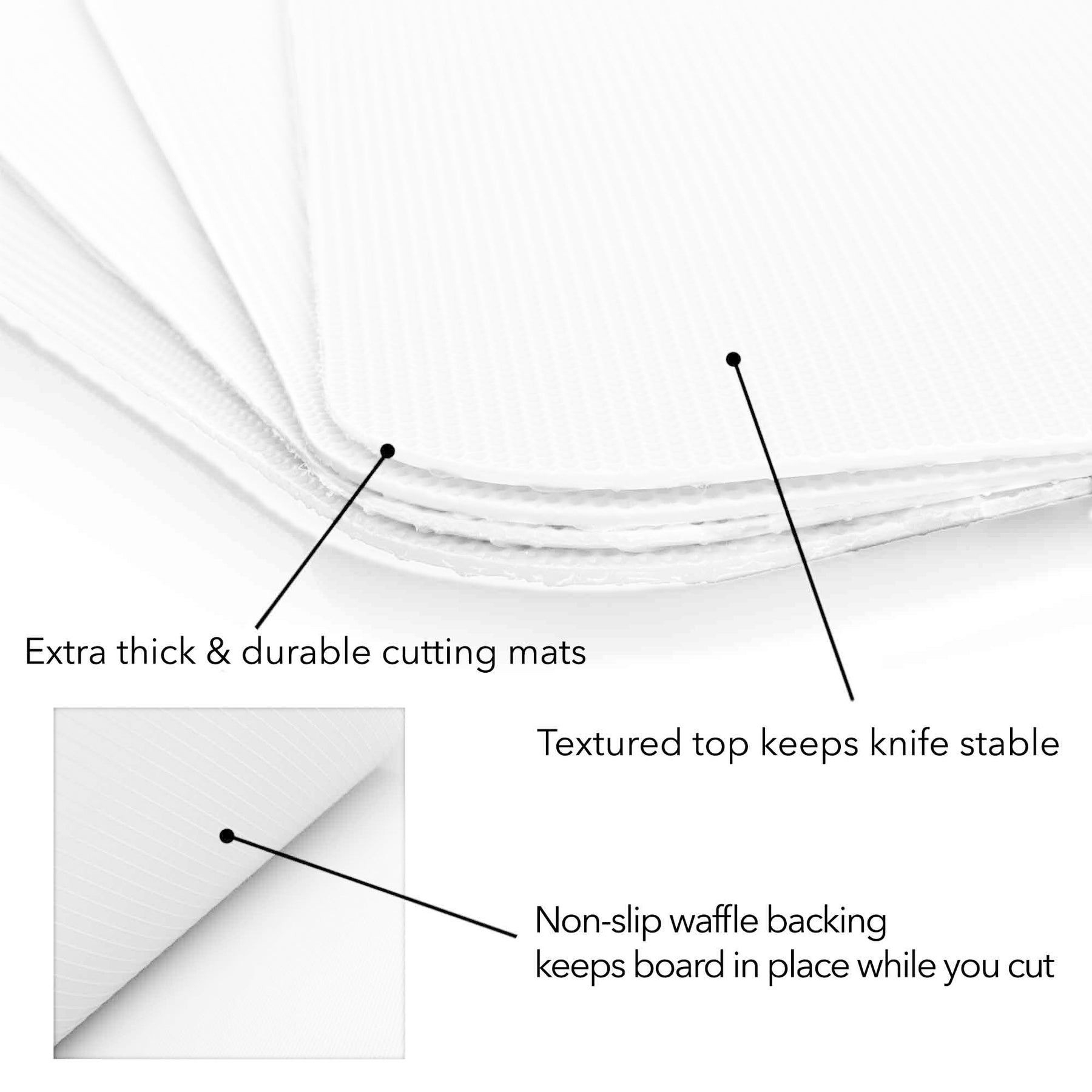 4pk Simply Genius 8 x 11" Flexible Cutting Mats – Anti-Slip Back