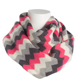 Women’s Crisp Zig Zag Infinity Scarf By Tickled Pink – Warm, Cozy