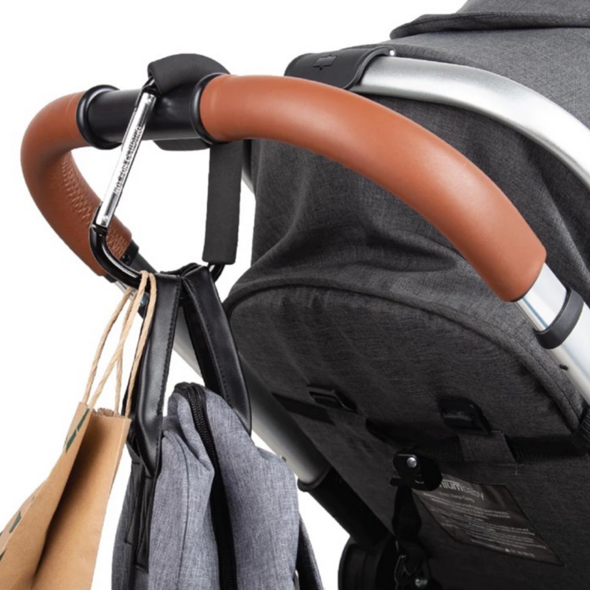 Belle "On The Go" 2pk Stroller Hooks - Large & Medium Carabiner Clips