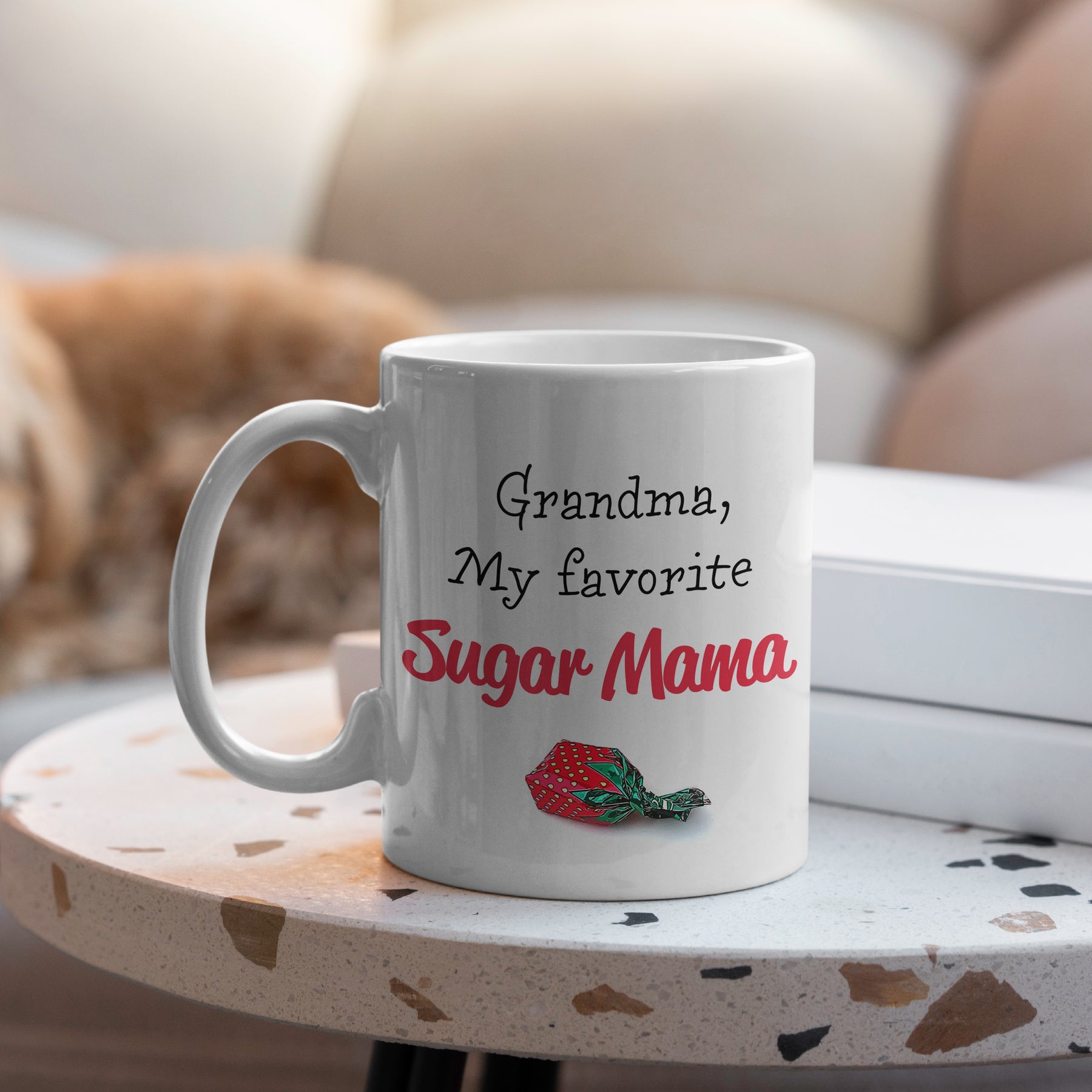 “My Favorite Sugar Mama” Large 15oz Mug - Funny Gift for Grandma