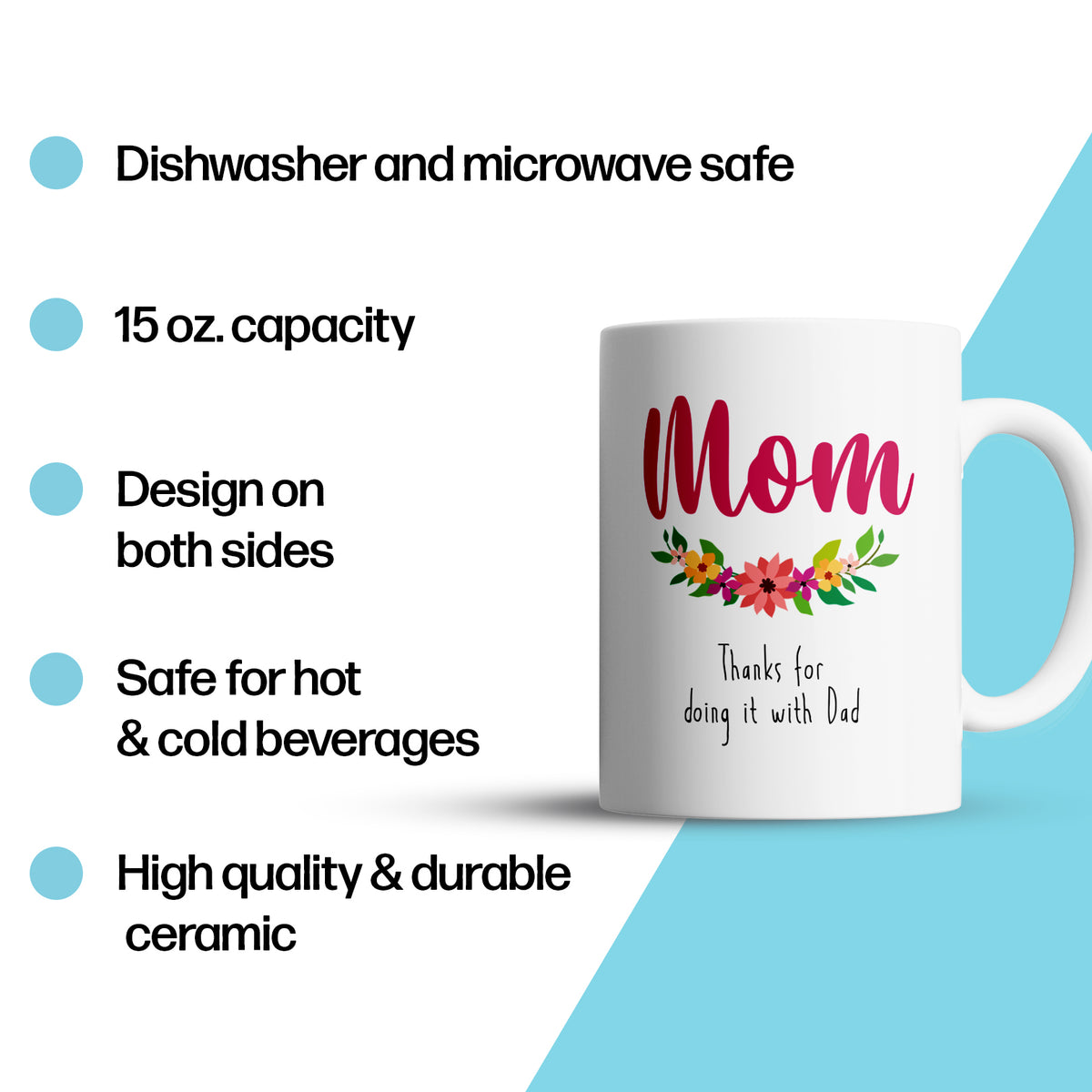 “Thanks For Doing It” Large 15oz Mug - Funny Gift for Mom