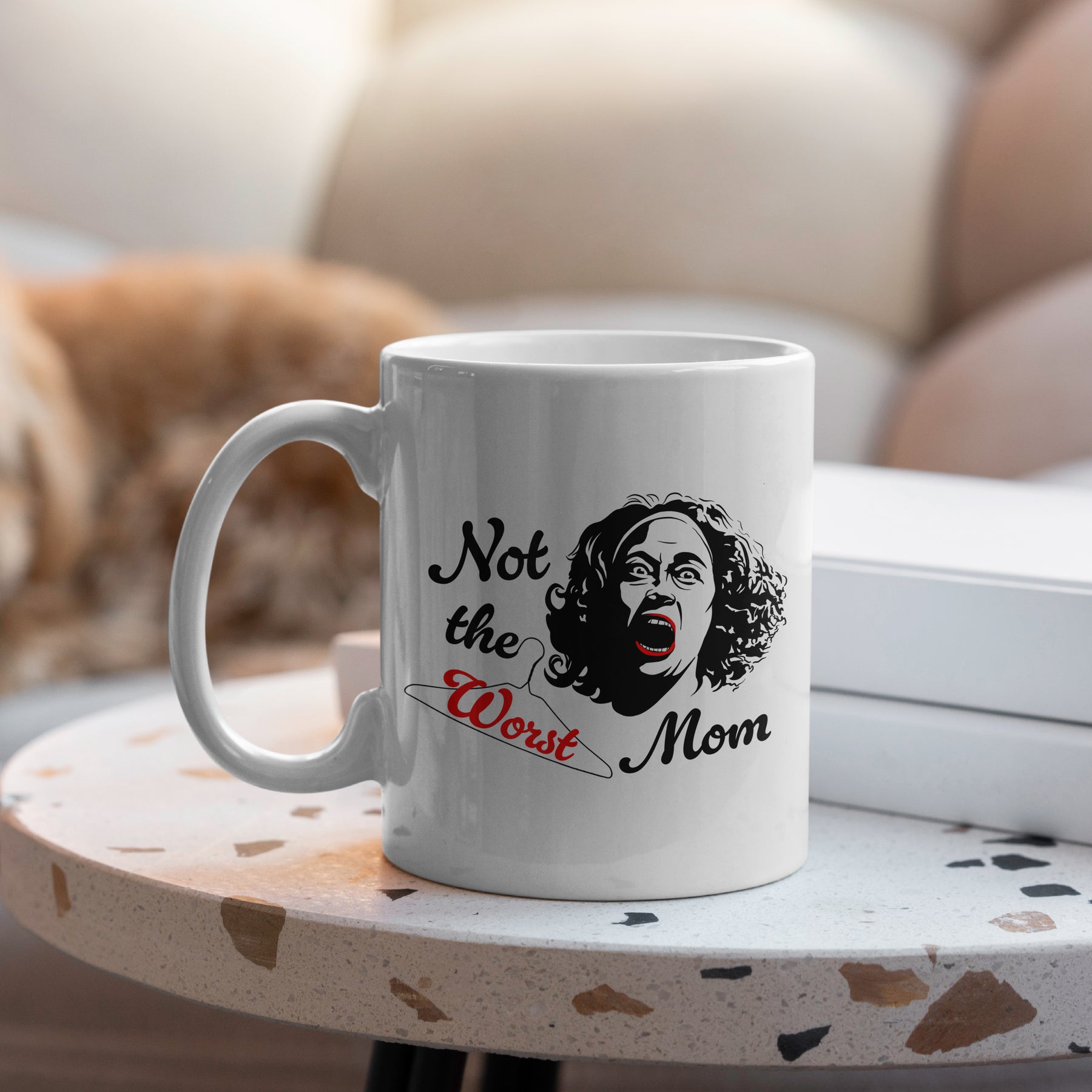 Mommie Dearest "Worst Mom” Large 15oz Mug - Funny Gift for Mom