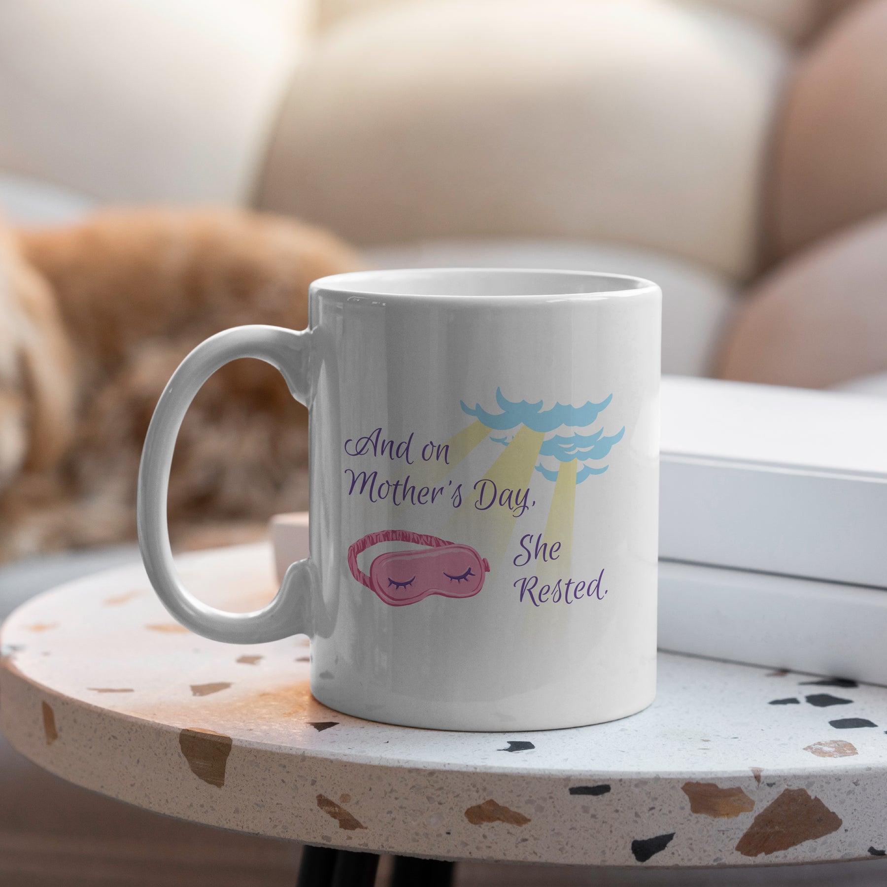 “Mother's Day, She Rested” Large 15oz Mug - Funny Gift for Mom