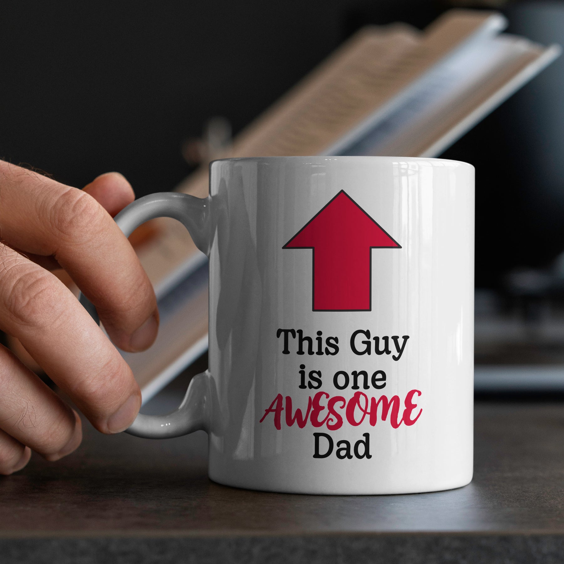 "This Guy Is One Awesome Dad" Large 15oz Mug - Funny Gift for Dad