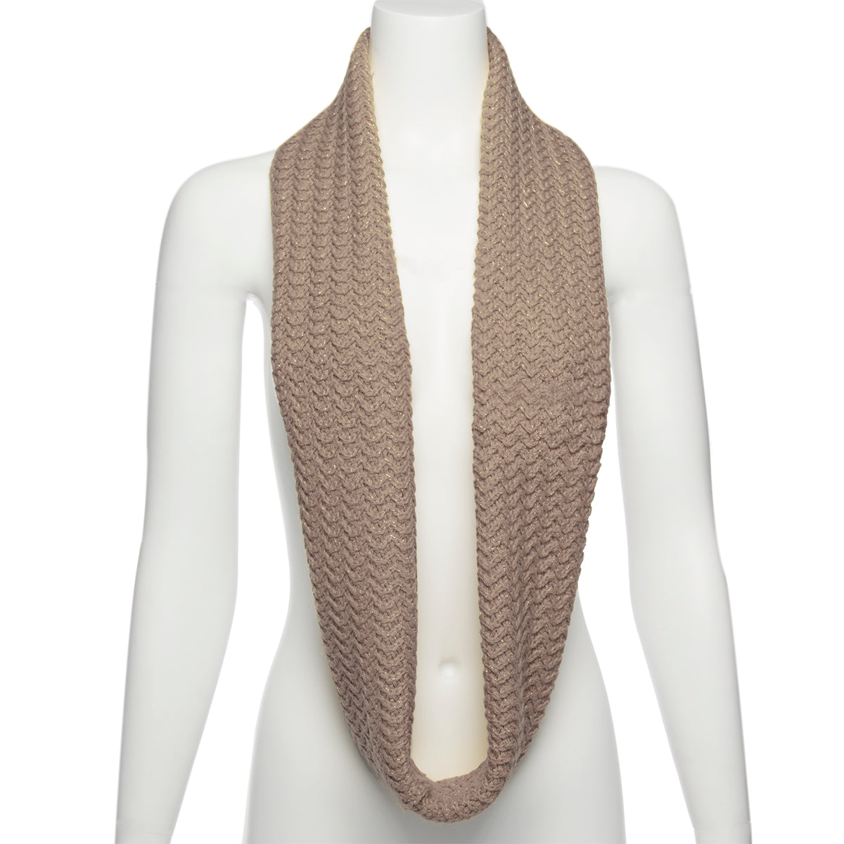 Loop Infinity Scarf With Metallic Knit by The Royal Standard