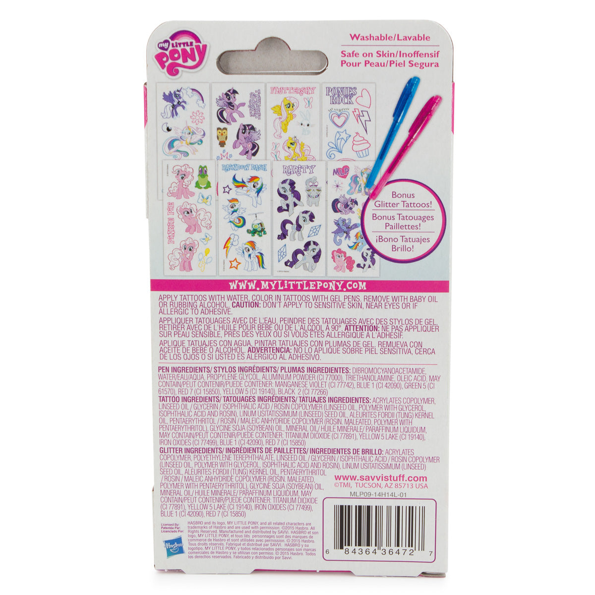 Tattoodles Glitter Tattoo Gel Pens With DIY Temporary Tattoos