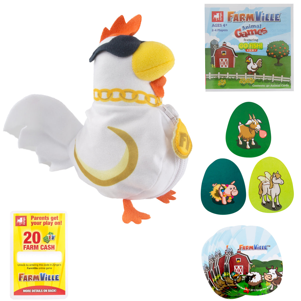 FarmVille Classic Card Games For Kids In Fun Animal Travel Pouch