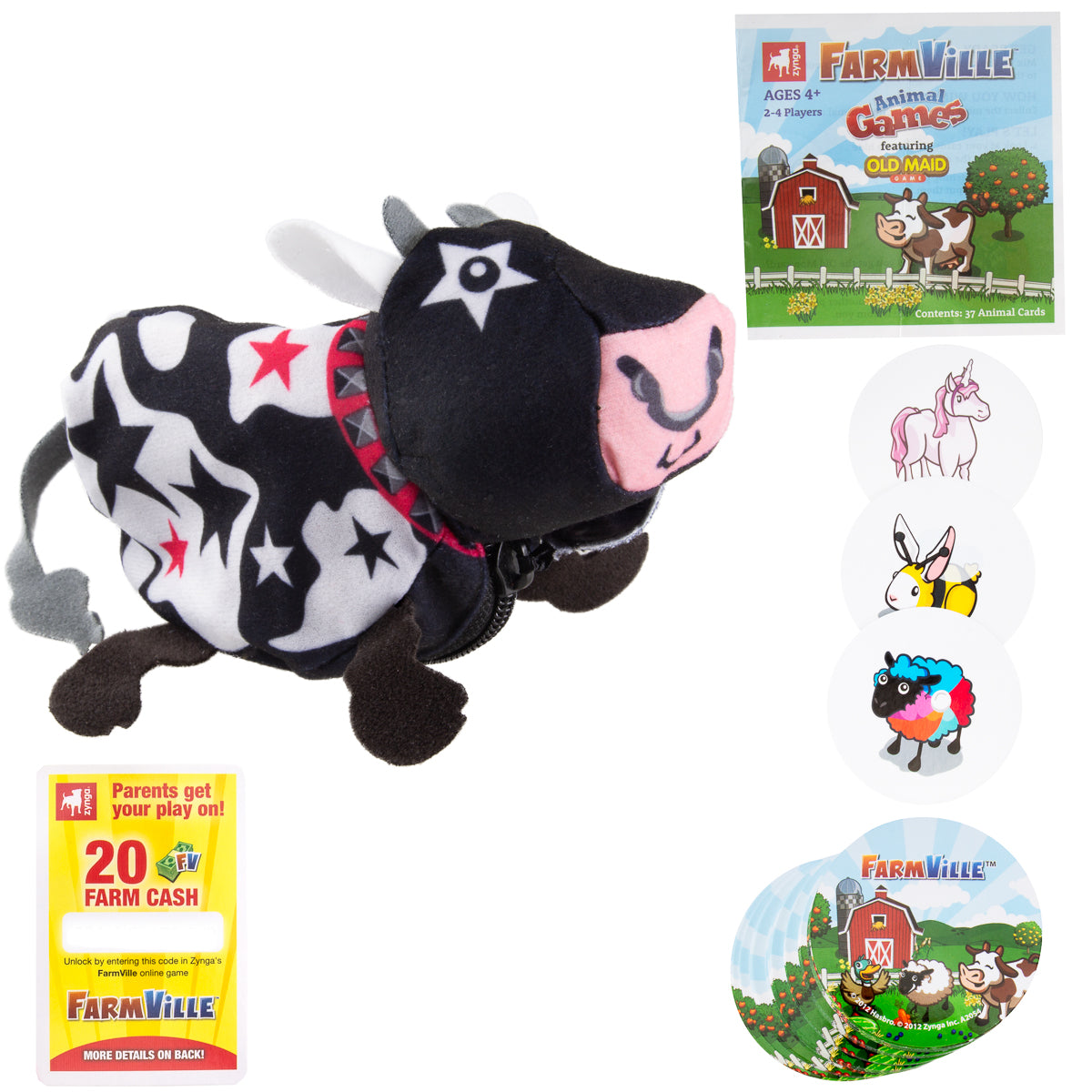 FarmVille Classic Card Games For Kids In Fun Animal Travel Pouch