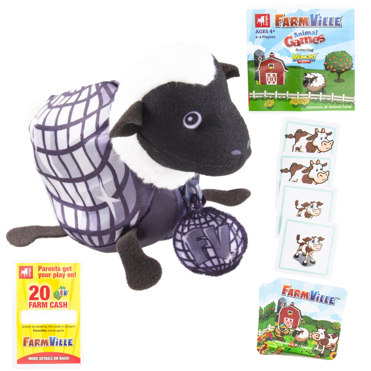 FarmVille Classic Card Games For Kids In Fun Animal Travel Pouch