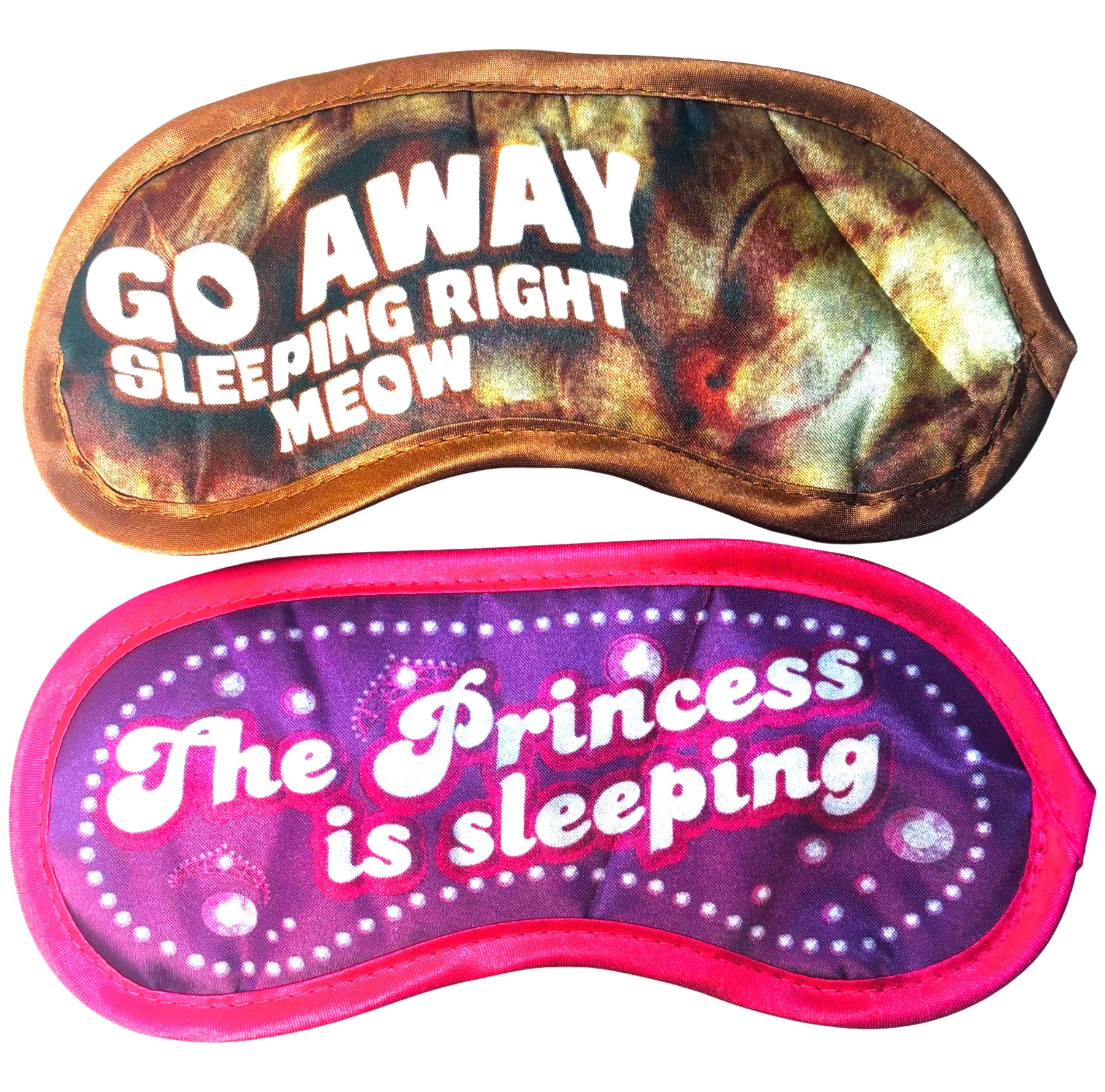 2pk Novelty Blackout Eye Masks For Rest & Sleeping - Get Some Real Shuteye!