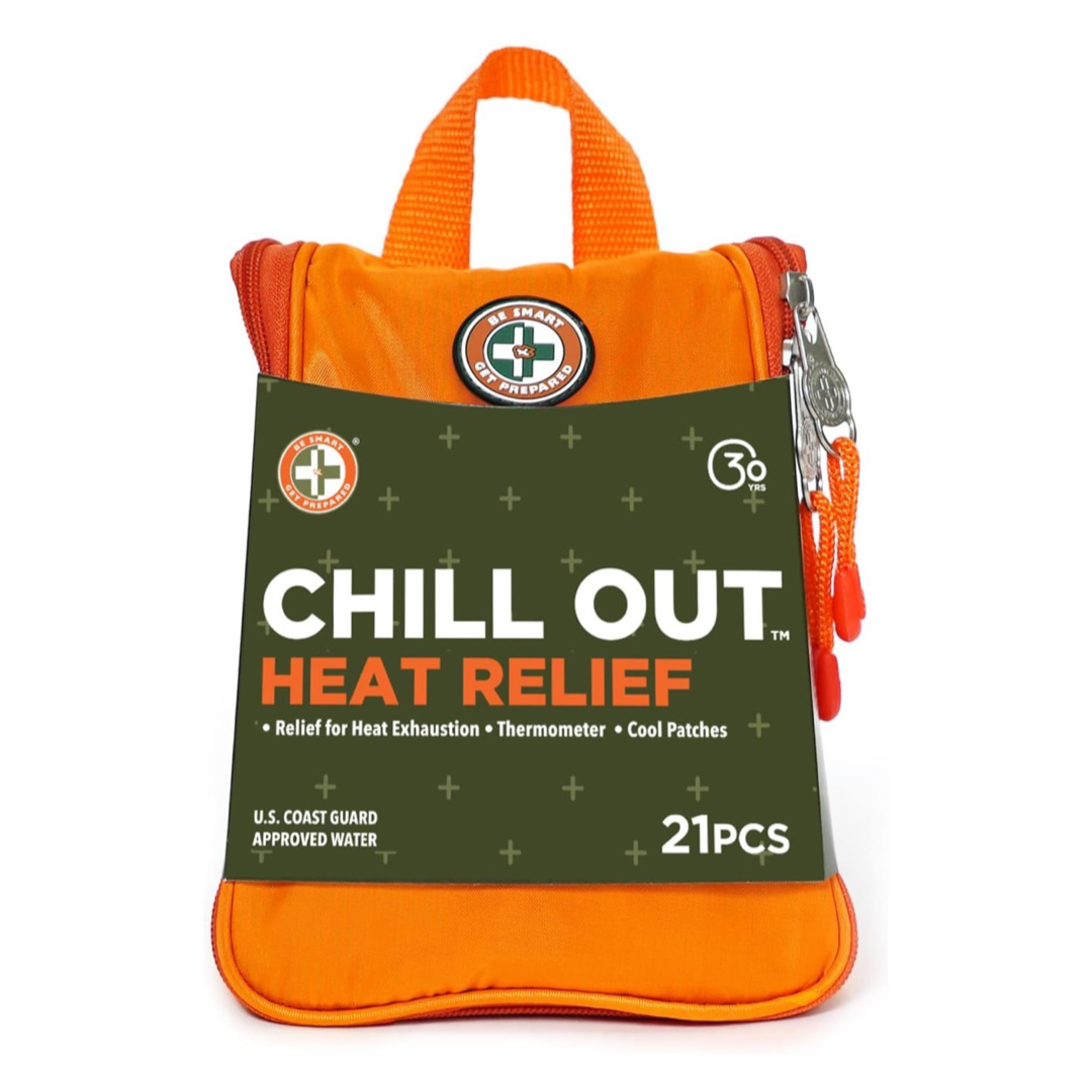 21pc Chill Out Heat Relief Kit For Dehydration & Heat Exhaustion - Be Smart Get Prepared