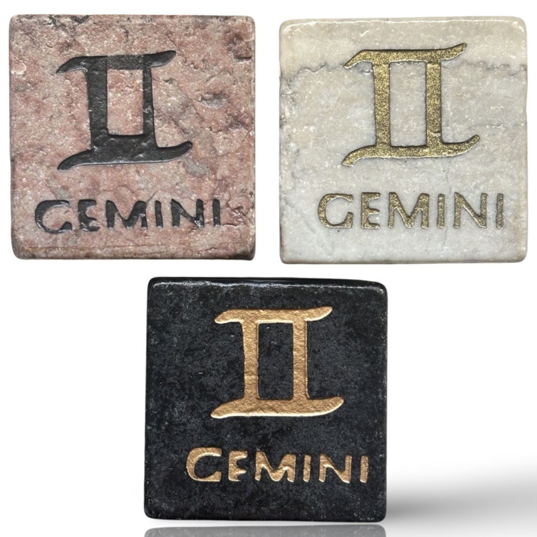 Marble Horoscope Zodiac Sign Magnet - Display Your Astrological Sign Proudly