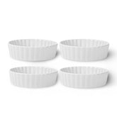 4pk Porcelain Mini 6oz Ruffled Bakers or 4oz Pie Plates- A Baking Staple