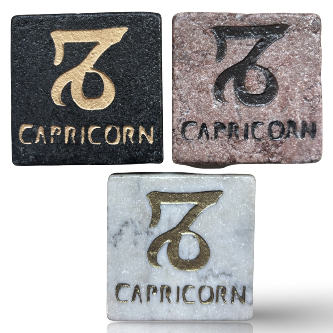 Marble Horoscope Zodiac Sign Magnet - Display Your Astrological Sign Proudly