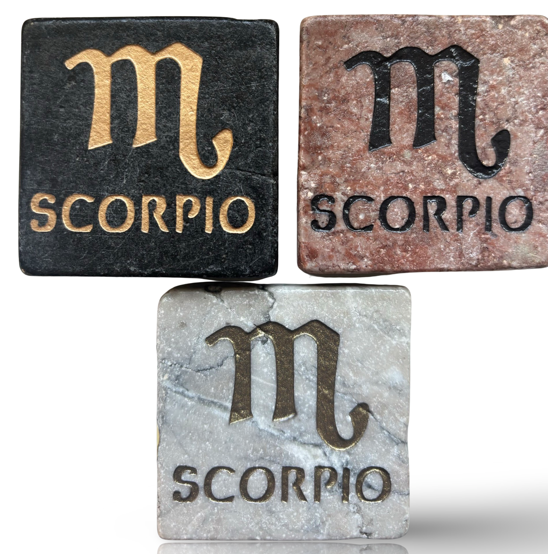 Marble Horoscope Zodiac Sign Magnet - Display Your Astrological Sign Proudly