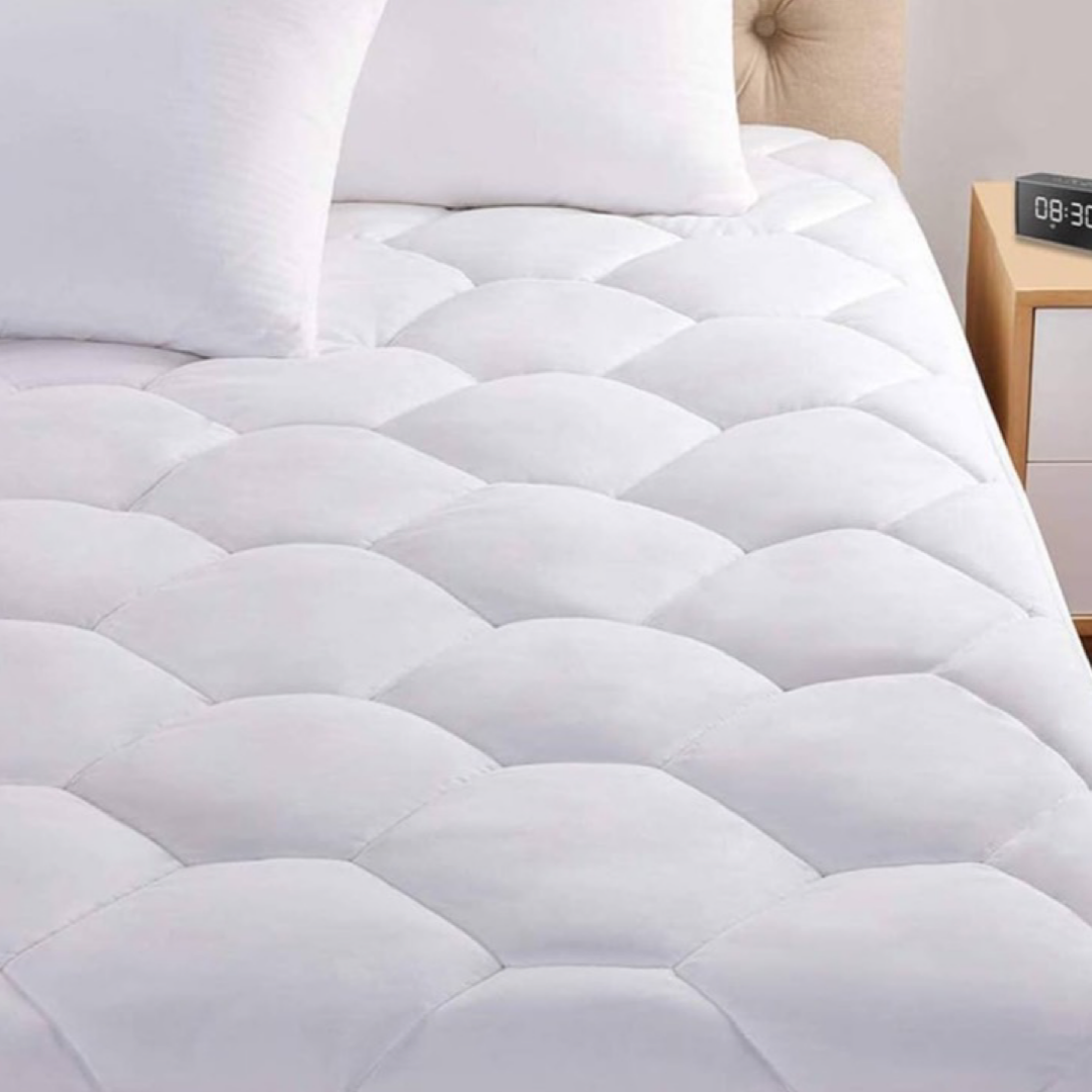 EXQ Home Quilted Mattress Pad Protector - Deep Pocket, Breathable