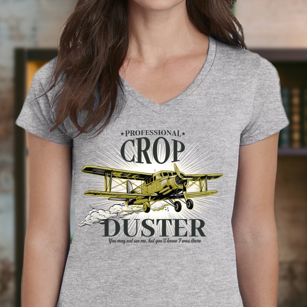"Crop Duster" Premium Midweight Ringspun Cotton T-Shirt - Mens/Womens Fits