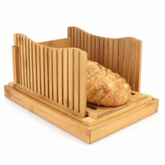 Pristine Bamboo Bread Slicer, 3 Thickness Options - Non Slip