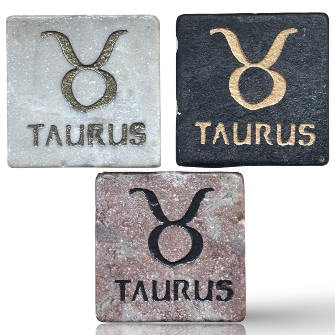 Marble Horoscope Zodiac Sign Magnet - Display Your Astrological Sign Proudly