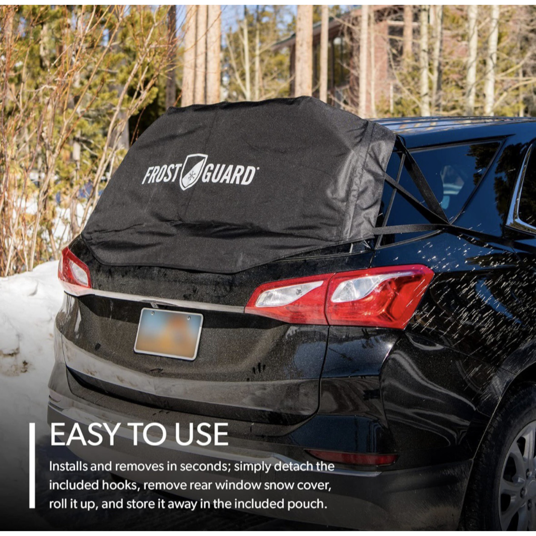 Frost Guard Winter Rear Window Cover for Ice and Snow- Save Time, Stop Scraping