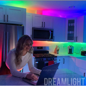 50ft LED Color Changing LED Strip Lights w/ Remote - Customize Length