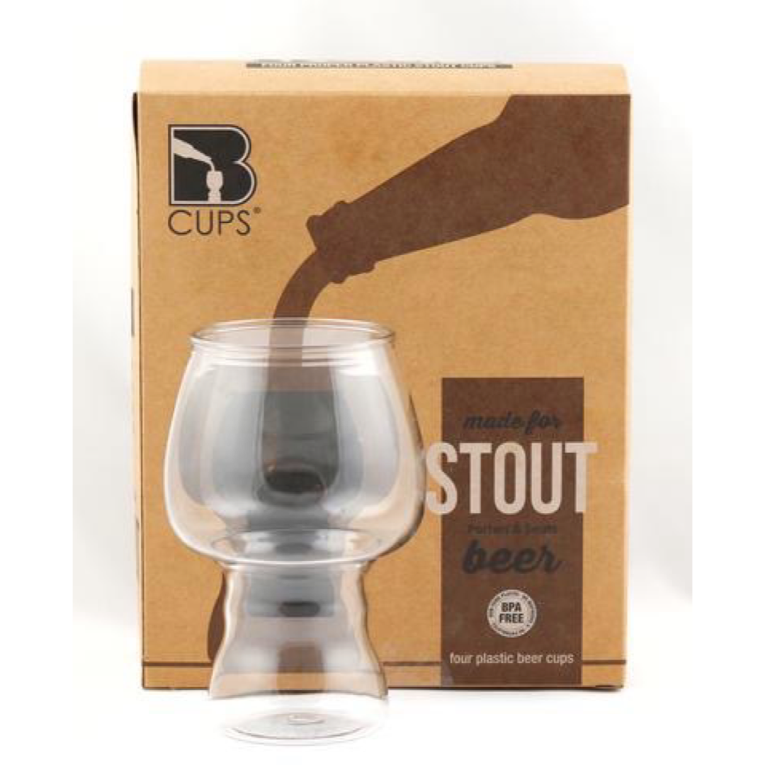 Craft Beer "B" Cups Shaped To Enhance Flavor and Aroma, Plastic - Shatterproof