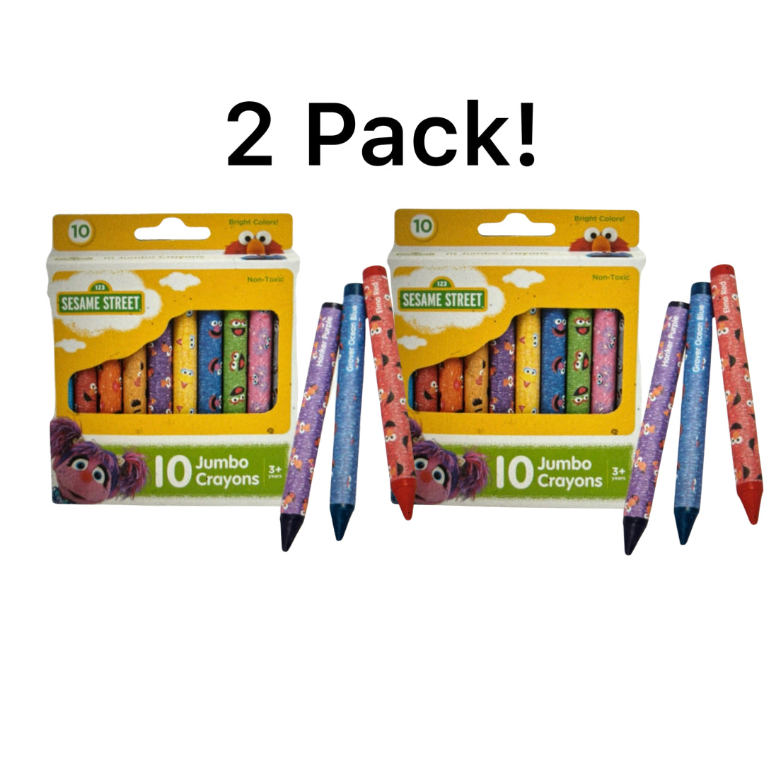 Sesame Street 10 Count Jumbo Crayons – Item #5774 – H&J Liquidators and  Closeouts, Inc