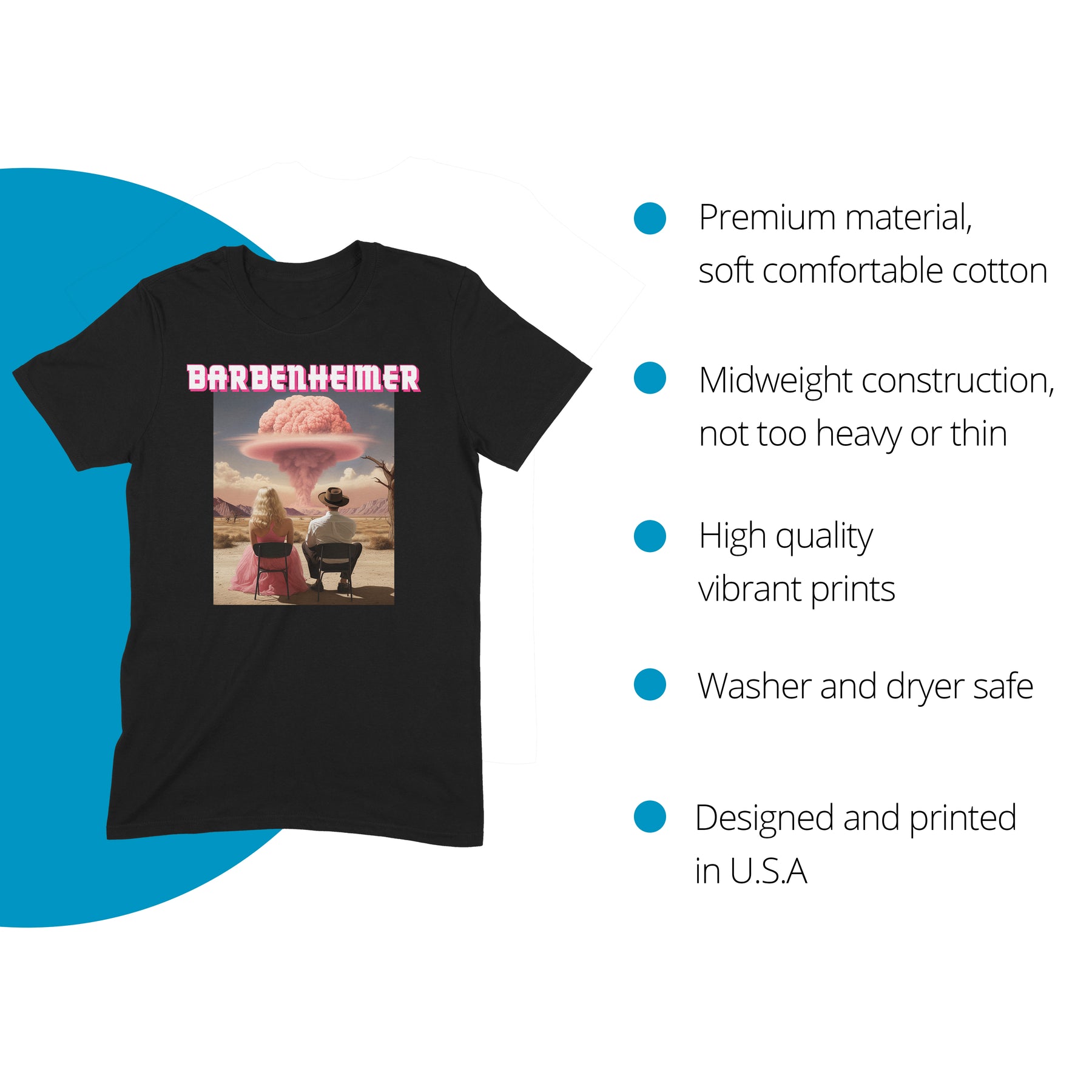 "Barbenheimer" Premium Midweight Ringspun Cotton T-Shirt - Mens/Womens Fits