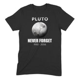 "Pluto, Never Forget " Premium Midweight Ringspun Cotton T-Shirt - Mens/Womens Fits