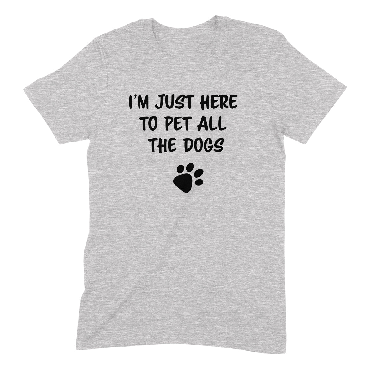 "Here To Pet All The Dogs" Premium Midweight Ringspun Cotton T-Shirt - Mens/Womens Fits