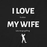 "I love my wife" Premium Midweight Ringspun Cotton Mens T-Shirt