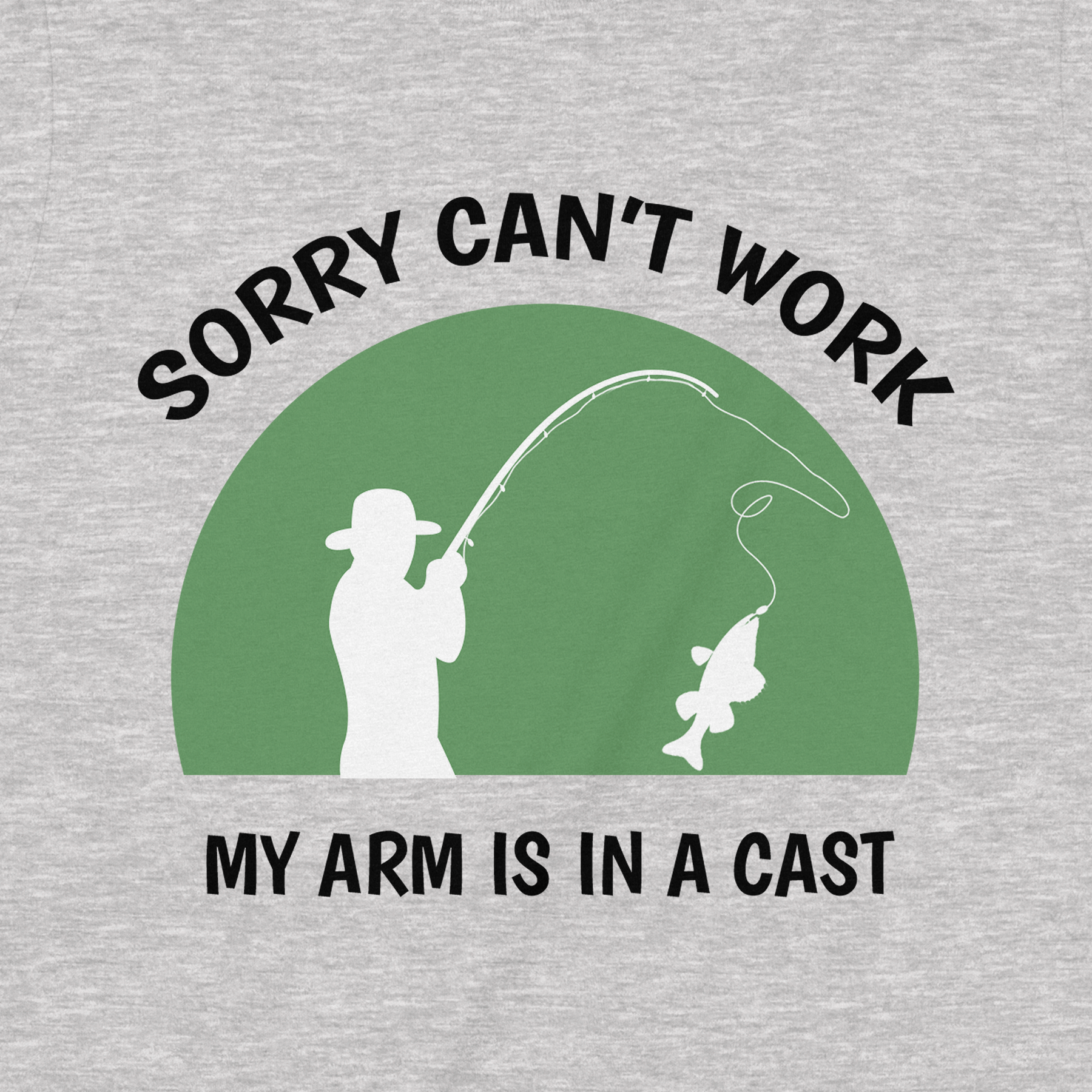 "Arm In A Cast" Premium Midweight Ringspun Cotton Mens T-Shirt