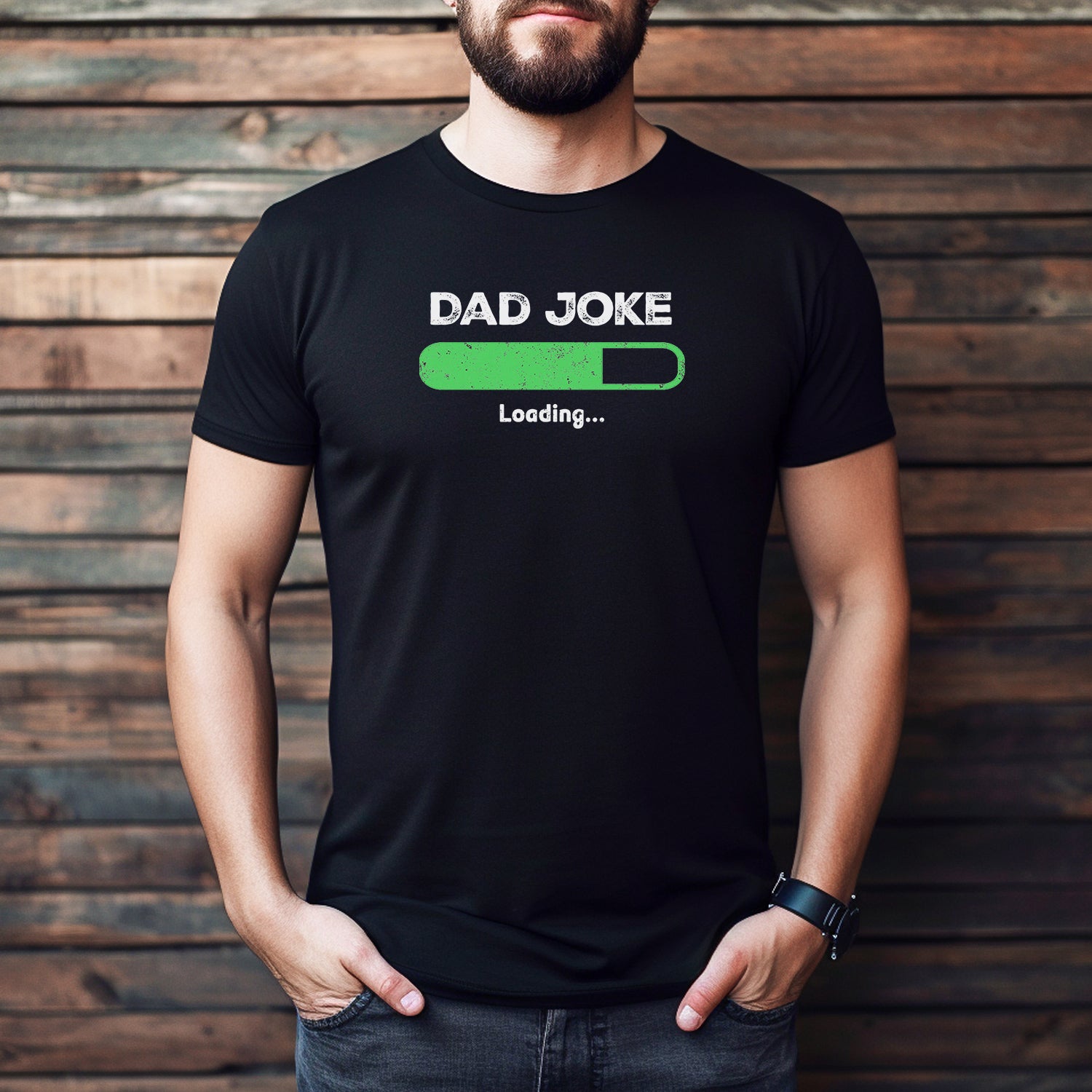 "Dad Joke Loading" Premium Midweight Ringspun Cotton T-Shirt - Mens Fits